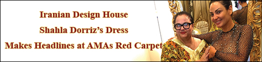 Iranian Design House Shahla Dorriz’s Dress Makes Headlines at AMAs Red Carpet